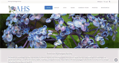 Desktop Screenshot of americanhydrangeasociety.org